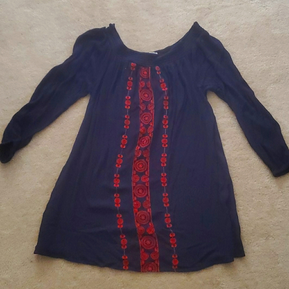 Navy and Red Tunic